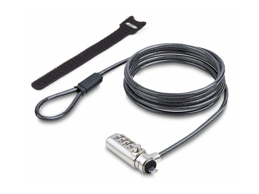 [SNBLC4D-LAPTOP-LOCK] StarTech.com Slim Lock Noble Wedge Slot Compatible, 6.6ft Locking Cable
