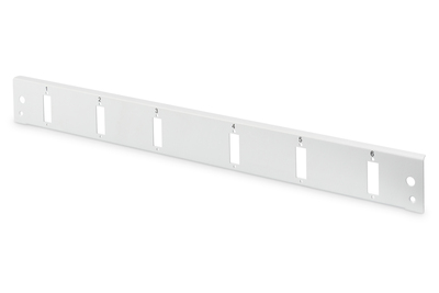 [DN-96203-QL] DIGITUS LWL Frontblende, 1HE, Schnellverschluss, 6x SC DX