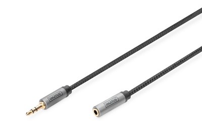 [DB-510210-010-S] DIGITUS Audio Verlängerungskabel, 3,5 mm Klinke auf 3,5 mm Buchse