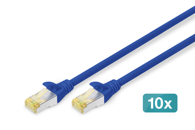 [DK-1644-A-030-B-10] DIGITUS CAT 6A S/FTP Patchkabel, 10 Stück