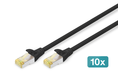 [DK-1644-A-030-BL-10] DIGITUS CAT 6A S/FTP Patchkabel, 10 Stück