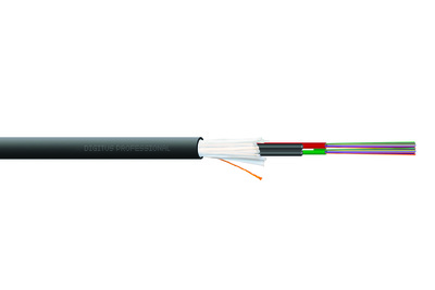 [DK-35242/4-U] DIGITUS Verlegekabel Innen/Außen A/I-DQ (ZN) BH 50/125µ OM4, 24 Fasern, BauPVO Dca, LSZH-1
