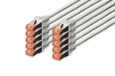 [DK-1644-030-10] DIGITUS CAT 6 S/FTP Patchkabel, 10 Stück