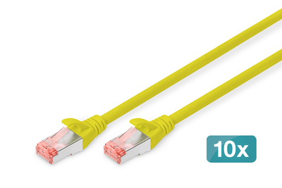 [DK-1644-020-Y-10] DIGITUS CAT 6 S/FTP Patchkabel, 10 Stück