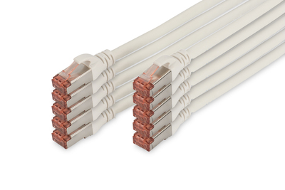 [DK-1644-030-WH-10] DIGITUS CAT 6 S/FTP Patchkabel, 10 Stück