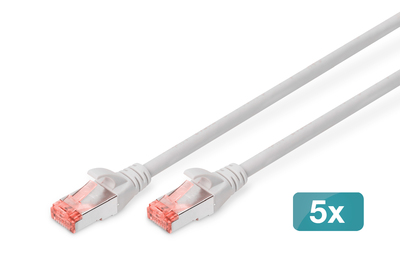 [DK-1644-150-5] DIGITUS CAT 6 S/FTP Patchkabel, 5 Stück