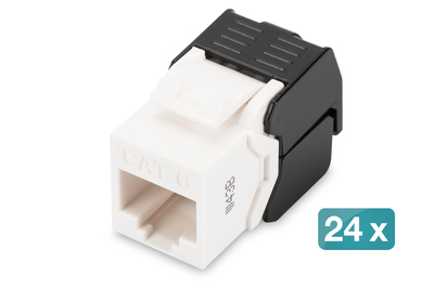 [DN-93603-24] DIGITUS CAT 6 Keystone Modul, ungeschirmt - 24 Stk.