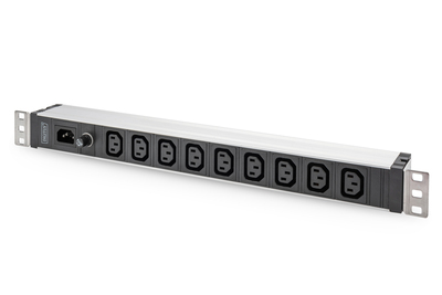 [DN-95429] DIGITUS Steckdosenleiste mit Aluminiumprofil, 9-fach, IEC C14 Eingang