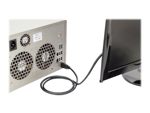 [DB-330123-050-S] DIGITUS Premium Hochgeschwindigkeit - HDMI-Kabel mit Ethernet - HDMI männlich zu HDMI männlich - 5 m - Schwarz - Audio Return Channel (ARC)