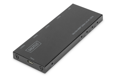 [DS-45323] DIGITUS Ultra Slim HDMI Splitter, 1x4, 4K / 60 Hz