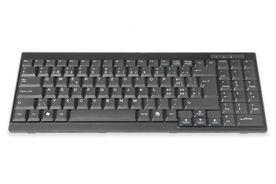 [DS-72000CH] DIGITUS Tastatur passend für DIGITUS TFT-Konsolen, schweizer Layout