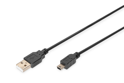 [AK-300130-030-S] DIGITUS USB-A  Mini-B Anschlusskabel, 3m