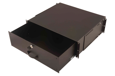 [DN-19 KEY-3U-SW] DIGITUS Abschließbare Schublade für 482,6 mm (19") Netzwerk- und Serverschränke, 3HE