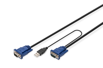[DS-19231] DIGITUS KVM-Kabel USB für KVM-Konsolen