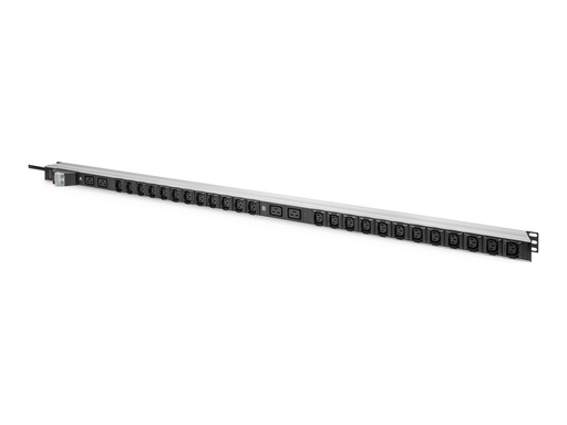 [DN-95451] DIGITUS Basis IT PDU, 1-phasig 32A, 24 x C13, 4 x C19, 3 m Zuleitung, IEC 60309 32 A Stecker
