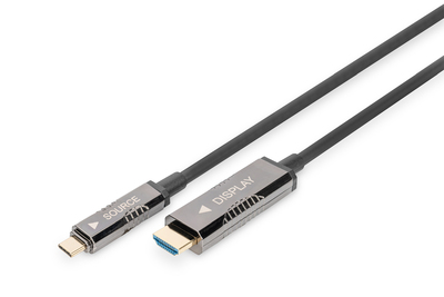 [AK-330150-200-S] DIGITUS USB-C - HDMI AOC Adapterkabel, UHD 4K / 60 Hz, 20m