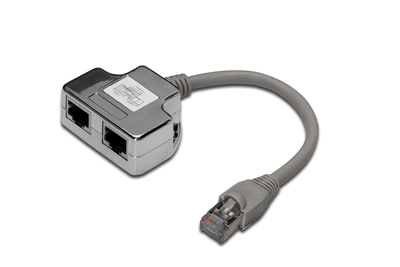 [DN-93904] DIGITUS CAT 5e Patchkabel-Adapter, 2x CAT 5e, geschirmt