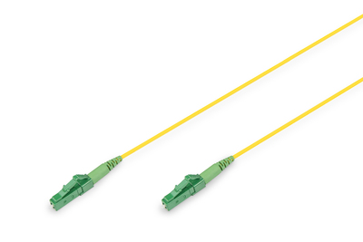 [DK-2933-01-APC-SX] DIGITUS Glasfaser-Simplex-Patchkabel, Singlemode, LC/APC - LC/APC, 1 m