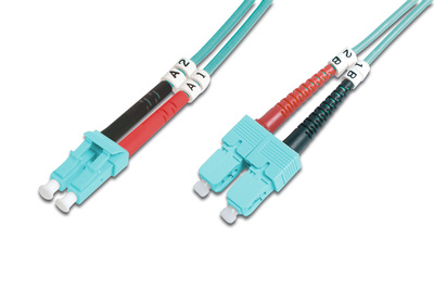 [DK-2532-10/3] DIGITUS LWL Multimode OM 3 Patchkabel, LC / SC