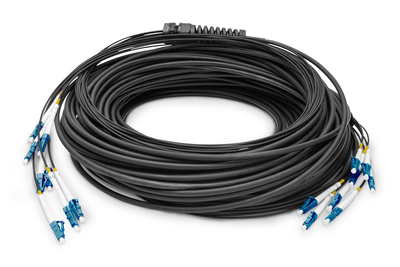 [DK-2A338U050BK-BBB] DIGITUS Vorkonfektionierte Glasfaser Universal Breakout Kabel, Singlemode OS2, 8 Fasern, LC/UPC - LC/UPC
