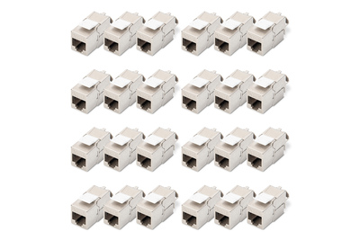 [DN-93615-24] DIGITUS CAT 6A Keystone Modul, geschirmt, werkzeugfreier Montageanschluss