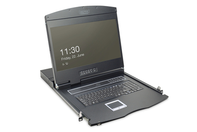 [DS-72211-3US] DIGITUS 19" LCD KVM-Konsole, 16-Port VGA, US-Tastatur