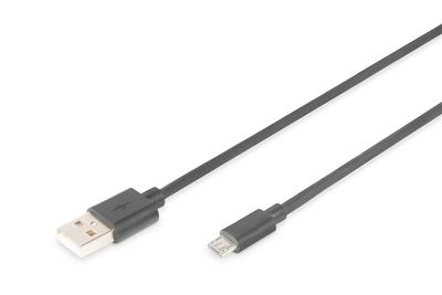 [AK-300110-010-S] DIGITUS USB-A  Micro-B Anschlusskabel, 1m