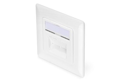 [DN-9007-1] DIGITUS CAT 6A Klasse EA Netzwerkdose, designkompatibel, geschirmt, Unterputz