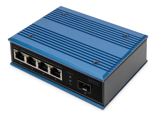 [DN-651131] DIGITUS Switch - industriell - unmanaged - 4 x 10/100 (PoE+)