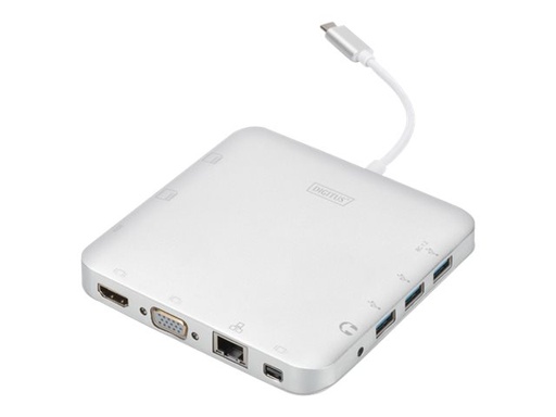 [DA-70863] DIGITUS DA-70863 - Dockingstation - USB-C - VGA, Mini DP
