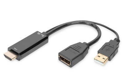 [AK-330101-002-S] DIGITUS 4K HDMI Adapter - HDMI auf DisplayPort