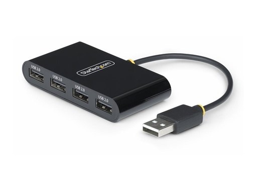 [ST4200MINI2-USB-HUB] StarTech.com 4-Port USB 2.0 Hub, USB Bus Powered, Small Travel Mini USB Hub, USB 2.0 Splitter, Multi-Port Portable USB Hub, 480Mbps, Overcurrent Protection (OCP)