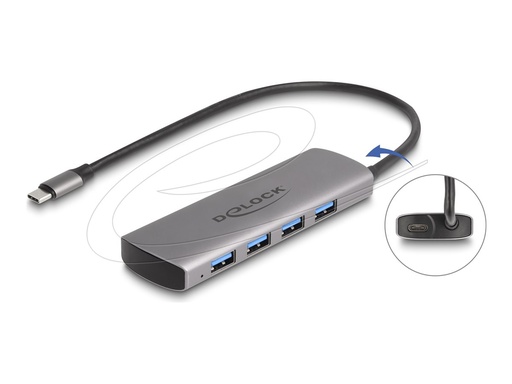 [64293] Delock Hub - 10 Gbps, with USB Type-C connector