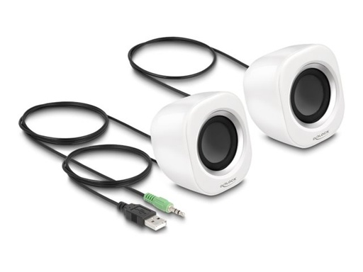 [27008] Delock Lautsprecher - für PC - 2 Watt (Gesamt)