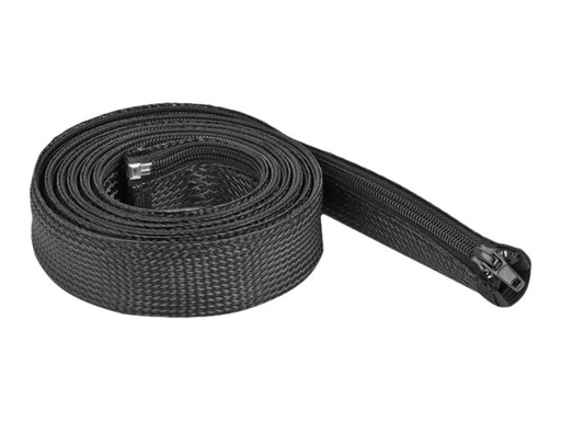 [19168] Delock Braided Sleeve with zip fastener heat-resistant