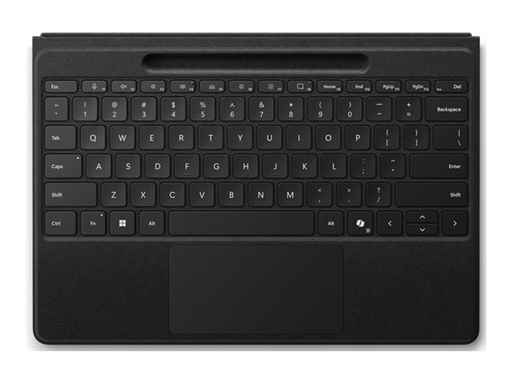 [ZRA-00006] Microsoft Surface Pro Flex Keyboard - Tastatur - mit Touchpad, Beschleunigungsmesser, Surface Slim Pen 2 Ablage- und Ladeschale - hinterleuchtet - kabellos - Bluetooth LE - Schwarz - für Microsoft Surface Pro 8, Pro 8 for Business, Pro 9, Pro 9 for Business, Pro 10 for Business, Pro (11th Edition)