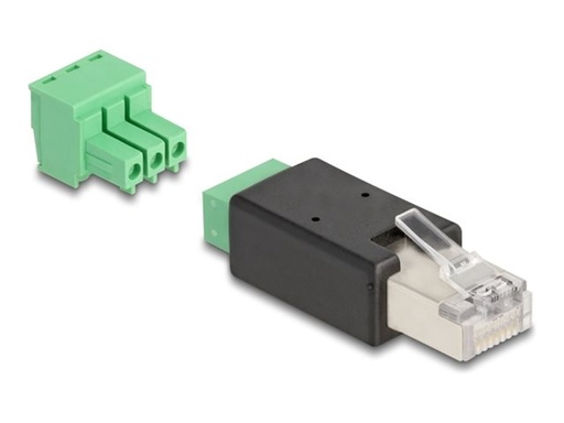 [66607] Delock Netzwerkanschluss - RJ-45 (W) zu 3-poliger