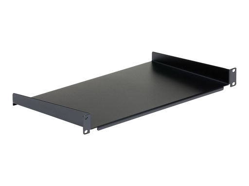 [CABSHELF1U10] StarTech.com Server Rack Fachboden 1 HE - 25 cm Tief - Stahl - Rack - Regal - Schwarz - 1U - 25.4 cm (10")