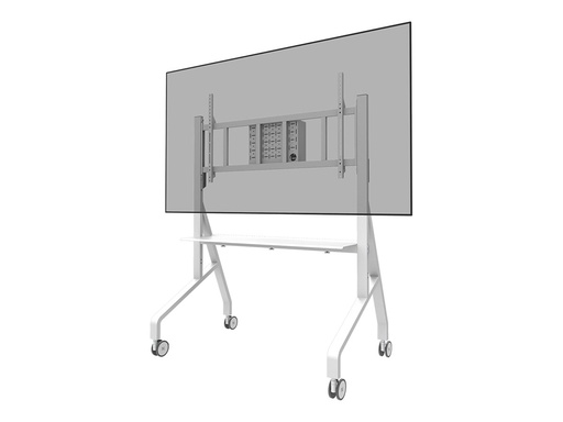 [FL50-575WH1] Neomounts FL50-575WH1 - Wagen - robust - für Displayständer - Bodenständer - verriegelbar - Stahl - weiß - Bildschirmgröße: 165.1-292.1 cm (65"-115")
