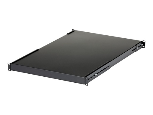 [ADJSHELFHD] StarTech.com 1 HE verstellbarer Schwerlast Fachboden für Server Rack/ Schrank bis 80 Kg - Fachboden für Serverschrank 1HE - Rack - Regal - Schwarz - 1U - 48.3 cm (19")