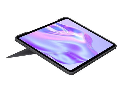 [920-012763] Logitech Combo Touch - Tastatur und Foliohülle - mit Trackpad - hinterleuchtet - Apple Smart connector - QWERTY - Nordisch (Dänisch/Finnisch/Norwegisch/Schwedisch)