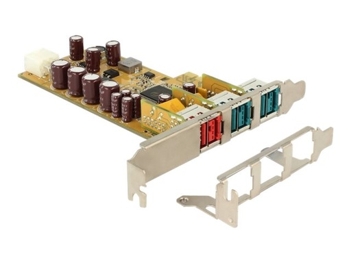 [89655] Delock USB-Adapter - PCIe 1.1 - PoweredUSB 2.0 (12 V)
