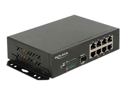 [87708] Delock Switch - 8 x 10/100/1000 + 1 x SFP