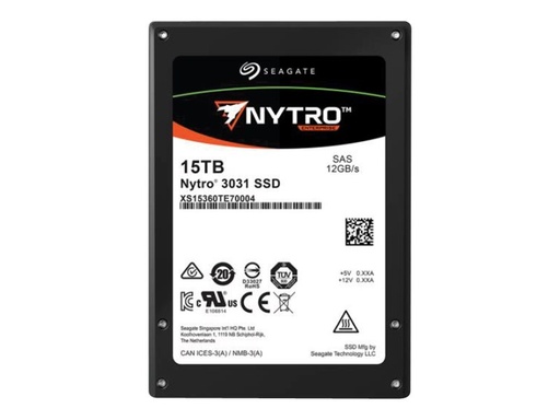 [XS15360TE70014] Seagate Nytro 3131 XS15360TE70014 - SSD - verschlüsselt - 15.36 TB - intern - 2.5" (6.4 cm)