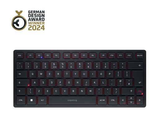 [JK-9250GB-2] Cherry KW 9200 MINI - Tastatur - kabellos - 2.4