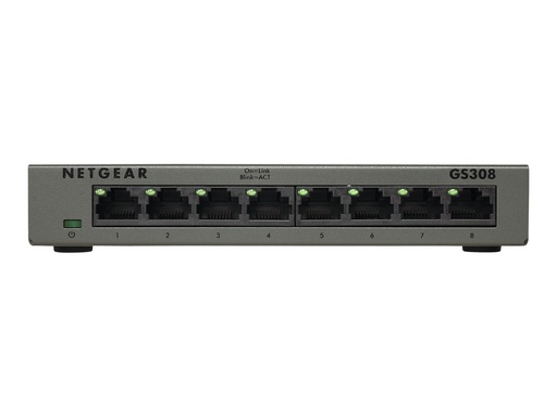 [GS308-100PES] Netgear GS308 - Switch - unmanaged - 8 x 10/100/1000