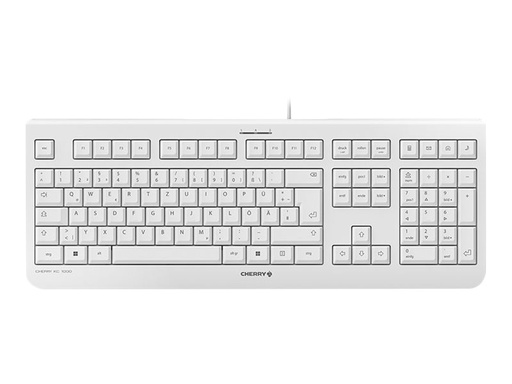 [JK-0800DE-0] Cherry KC 1000 - Tastatur - Deutsch - Hellgrau