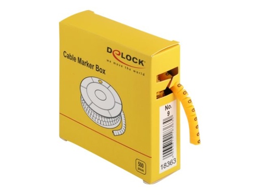 [18363] Delock Cable Marker Box, No. 9 - Leitungs- / Kabel-Marker (vorgedruckt)