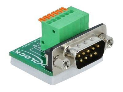 [66554] Delock Serieller Adapter - DB-9 (M) zu 6-poliger