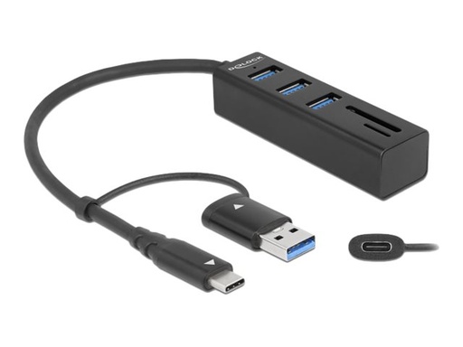 [63859] Delock Hub - 3 x USB 3.2 Gen 1 + 1 x USB-C